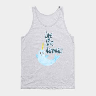 Live & Love Narwhals Tank Top